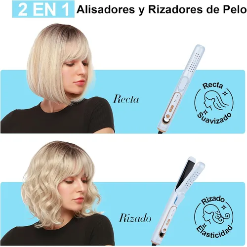 Vista 4 de Plancha rizadora y rizadora de flujo de aire para cabello corto a largo