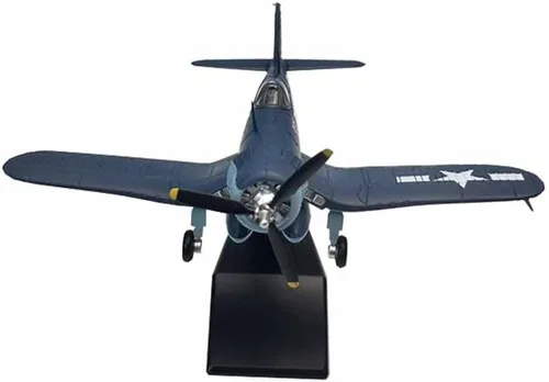 Vista 5 de 1/72 Escala WW2 US F4U-1 F4U Corsair Fighter Aircraft Metal Militar Avión Modelo de juguete para colección o regalo