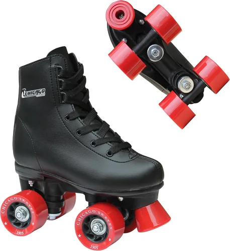 Vista 7 de Chicago Patines Patines Niñas Patines - Patines de cuatro ruedas para jóvenes blancos