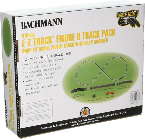 Vista 5 de Bachmann Figura 8 E-Z Track Pack - Tren escala N, 44878