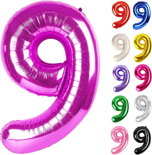 Vista 116 de Globo negro del número 0 de 40 pulgadas – globo número 0, decoraciones