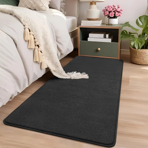 Vista 7 de AROGAN Alfombra Shag de Pasillo de 2 x 4 pies para pasillos, alfombras lavables con espuma viscoelástica para dormitorio, entrada