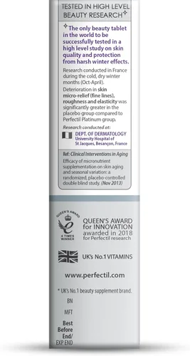 Vista 7 de Vitabiotics Perfectil Platinum Skin Radiance 60 Tabletas