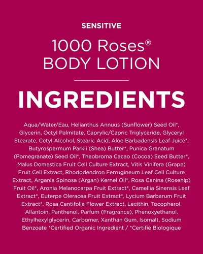 Vista 8 de Andalou Naturals 1000 Roses Loción corporal calmante - Mejora la humedad de la piel con manteca de karité y aloe vera - Loción hidratante