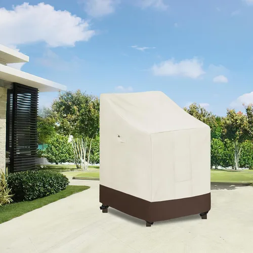 Vista 2 de Easy-Going Funda para Silla Apilable de Exterior Resistente, Funda para Silla de Patio Impermeable, Funda para Muebles de Exterior Resistente al