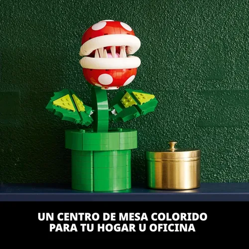 Vista 9 de LEGO Super Mario - Juego de construcción de plantas de piraña para adultos, Mario coleccionable para hombres y mujeres, a partir de 18 años, regalo