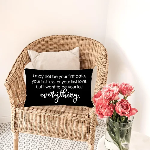 Vista 4 de Sufamb Regalos románticos de relaciones de larga distancia, reversible, decoración para el hogar y el dormitorio, funda de almohada de 12 x 20