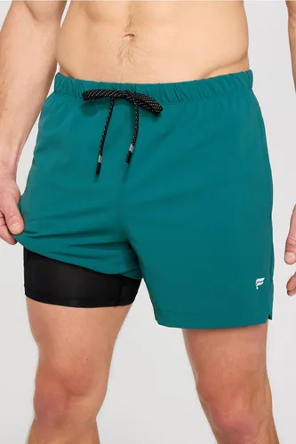 Vista 37 de Fabletics The One - Pantalón corto para hombre (forro), entrenamiento, natación, ligero, de secado rápido, bolsillo con cremallera, tejido elástico