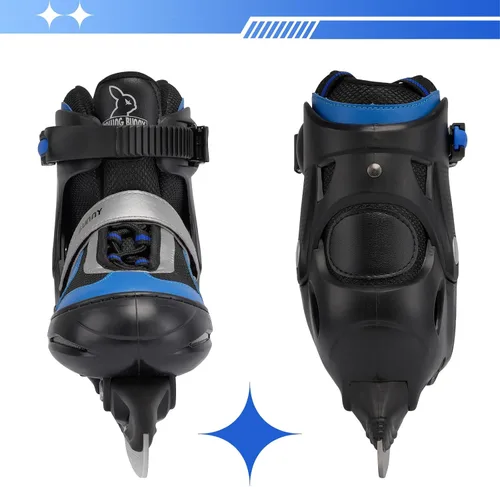 Vista 3 de Patines de Hielo Ajustables para Niños: Patines de Hockey sobre Hielo para Niño, Niña, Principiante, Juvenil, Junior, Adecuados para Exteriores