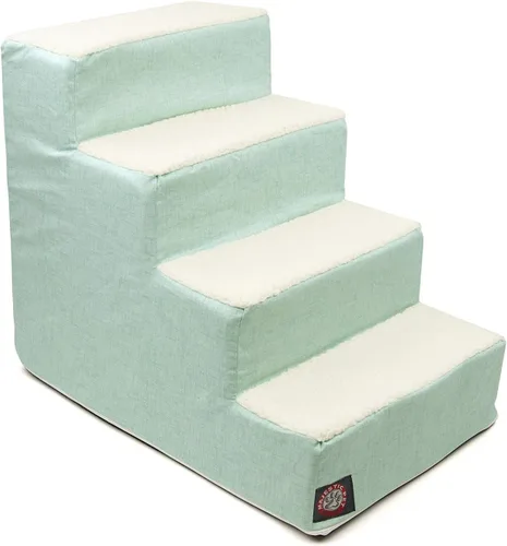 Vista 24 de Majestic Pet - Escaleras portátiles para mascotas suave escalón de espuma de sherpa escalones para perros y gatos rampa para cachorros