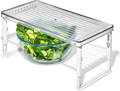 Vista 10 de OXO Good Grips Contenedor de Organización para Refrigerador 5 in x 10 in - para Contenedores de Bayas, Tazas de Yogur y Más