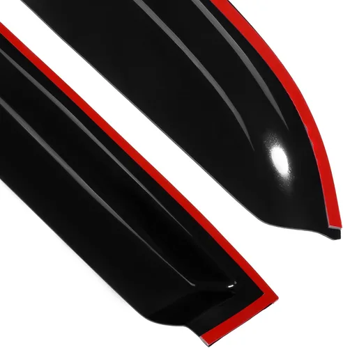 Vista 4 de ECCPP Ventvisor - Deflector de ventana lateral, 4 piezas con cinta en el exterior, estilo de montaje exterior, protección contra la lluvia