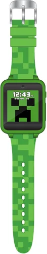 Vista 3 de Accutime Minecraft - Reloj inteligente de aprendizaje educativo verde para niños, pantalla táctil, para niñas, niños y niños pequeños, cámara