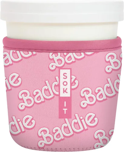Vista 48 de Sok It IceCreamSok Cubierta de Neopreno Aislante (Floral Abstracto, Pintas de Helado Rectas)