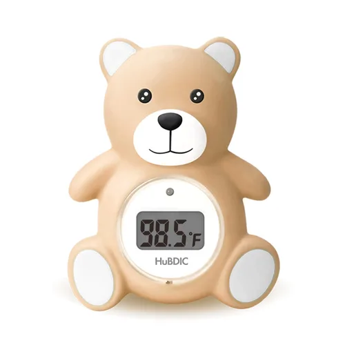 Vista 8 de HubiBaby - Termómetro de baño para bebés y temperatura digital de la habitación, productos de seguridad para el baño 2 en 1 con advertencia de Azul