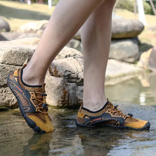 Vista 8 de AFT AFFINEST Zapatos acuáticos para hombre y mujer, zapatos acuáticos de secado rápido, zapatos de playa descalzos para natación, piscina, yoga