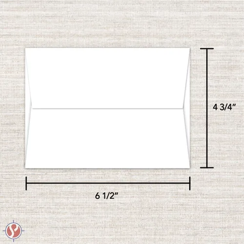 Vista 5 de Sobres de invitación blancos A6 4 3/4 x 6 1/2 pulgadas 250 sobres por paquete
