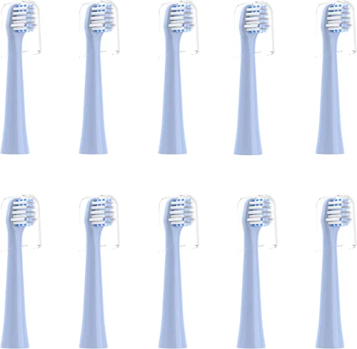 Vista 8 de Cabezales de repuesto para cepillo de dientes, paquete de 10 5 azul+5 verde