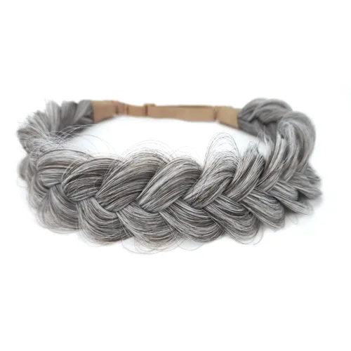 Vista 9 de Diadema Trenzada de 2 Hebras Despeinada Clásica Gruesa Trenzas Anchas Elástica Extensible de Calidad Sintética Diadema Trenzada para Mujeres Niñas
