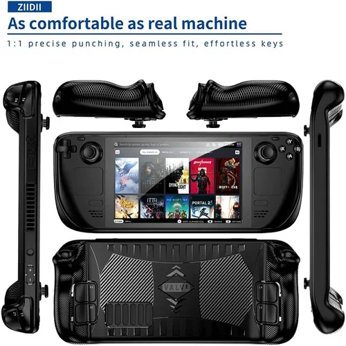 Vista 4 de Funda protectora para cubierta de vapor, funda de silicona suave de TPU, protección completa con 6 piezas de accesorios de piel compatibles