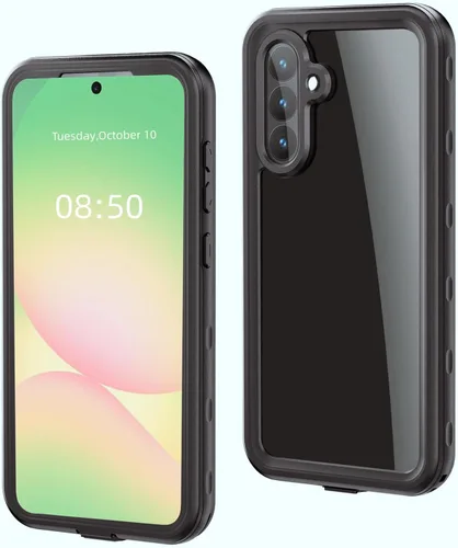 Vista 9 de Compatible con Note 20 Ultra Funda impermeable, IP68 bajo el agua a prueba de suciedad, a prueba de golpes, protector de pantalla integrado