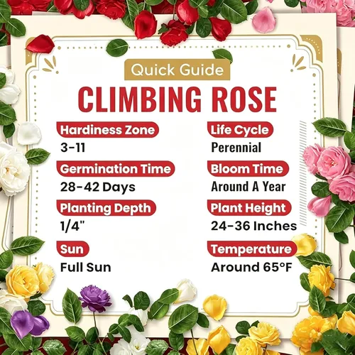 Vista 6 de 310 semillas de rosas para plantar, flores de vid rosa perennes fragantes para enrejado, valla y cenadores, escalador de jardín de larga floración