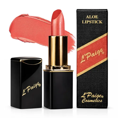 Vista 16 de L'Paige L02 - GRAPE ICE Designer Lipstick Base de aloe vera, de larga duración, hidratante Morado claro con acabado helado iridiscente