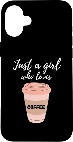 Vista 23 de Just A Girl Who Loves Coffee Funny Java Lover Design Cute Case for iPhone 16