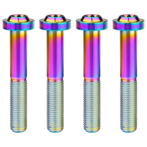 Vista 46 de Titanium M10 Torx Head Bolt (M10x10mm Pitch 1.25mm, Black) 10 15 20 25 30 35 40 45 50 55 60mm Pitch 1.25/1.5mm Screw Pack of 4