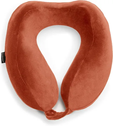 Vista 11 de Almohada de viaje para el cuello Brookstone - Almohada de espuma viscoelástica rellenable contorneada y ligera para el cuello, para dormir