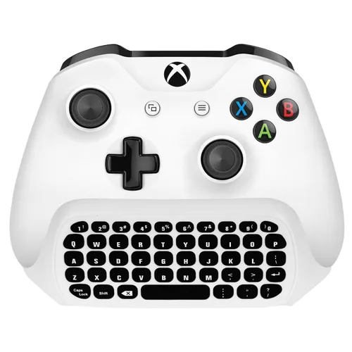 Vista 9 de MoKo Green Backlight Keyboard for Xbox One Controller, Xbox Series XS, Wireless Gaming Chatpad Keypad with USB Receiver&3.5mm Audio Jack, Xbox