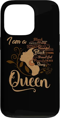 Vista 10 de Funda para iPhone 16 BLM Melanin Women I'm a Queen African American Black Pride