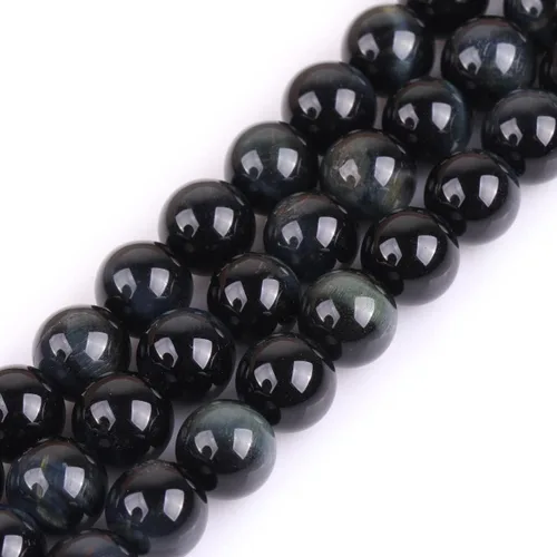 Vista 124 de GEM-Inside Cuentas Sueltas de Piedras Preciosas de Ágata Azul Bandeada Natural de 6mm Cuentas Redondas de Piedra de Energía para Hacer Joyas 15