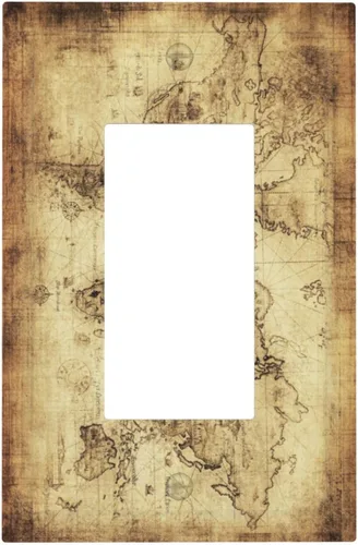 Vista 156 de Cubierta de placa de pared IOFNG Bandera Americana de EE. UU. de otoño, hojas de caza, astas de ciervo, antílope, interruptor de luz de toma única