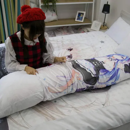 Vista 3 de Relleno de almohada de 47 x 16 pulgadas, relleno de funda de almohada Dakimakura de cuerpo completo para anime y maternidad