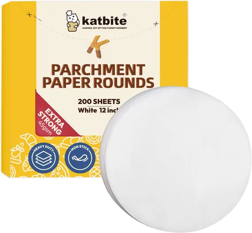 Vista 18 de Katbite - Rondas de papel pergamino de servicio pesado de 4 pulgadas, 200 piezas de rondas de papel pergamino para masas, uso para hornear pequeños