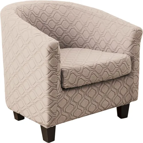 Vista 25 de MIFXIN 2 fundas de terciopelo para silla de bañera con funda de cojín, elásticas, suaves, extraíbles, para sillón, sofá, protector de muebles
