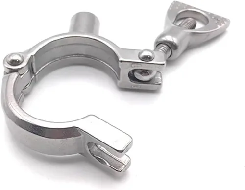 Vista 5 de OD19-102mm 304 Stainless Steel Welding Pipe Holder Clamp Type Clips Support Tube Bracket Suitable To Pipeline Support(12.7mm)