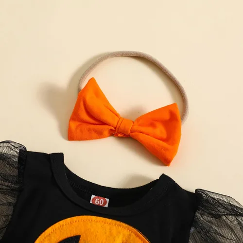 Vista 7 de Conjunto de 2 piezas para bebé recién nacida, con volantes, para Navidad, Halloween