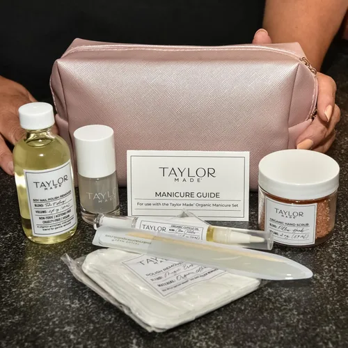 Vista 8 de TAYLOR MADE Juego de manicura de lujo orgánico polaco Orgánico y seguro Ahorro de tiempo Uñas de bricolaje en casa Regalo para ella No