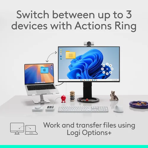 Vista 11 de Logitech MX Master 4 Ratón inalámbrico ergonómico con Hápticos - Grafito