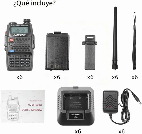 Vista 7 de Baofeng UV-5RE Plus 8W Radios de doble banda de 2 vías de largo alcance