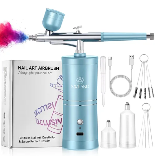Vista 15 de Kit de Limpieza de Aerógrafo SAVILAND: Kit de Limpieza de Aerógrafo Instantáneo 240ml de 10S, Libre de Acetona con Bajo Olor, Incluye Cepillo