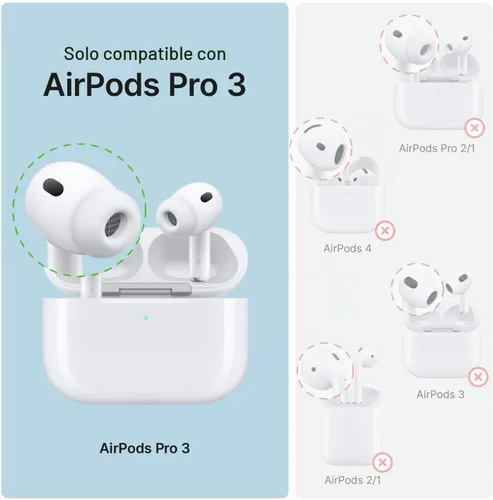 Vista 2 de Catalyst Funda para AirPods Pro 3, impermeable IP68 de 330 pies, 20 pies, a prueba de caídas de 20 pies, con pestillo de bloqueo, protección total