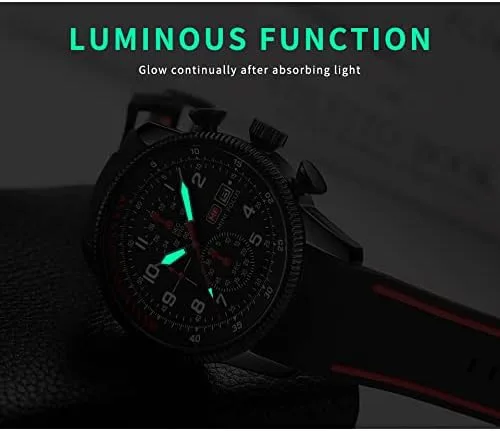 Vista 5 de AIMES Watch for Men Sport Military Waterproof Chronograph Mens Watches Analog Quartz Big Face Classic Stylish Fashion Casual Designer Business Work