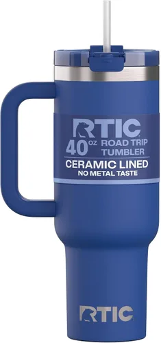 Vista 42 de RTIC Vaso Tumbler de Viaje por Carretera de 30 oz con Doble Pared Revestido de Cerámica Aislado Taza Portátil de Café de Viaje de Acero Inoxidable