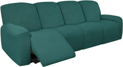 Vista 34 de vctops Fundas elásticas resistentes al agua, para sofá reclinable, suaves y lisas, con correa elástica antideslizante, protector de muebles
