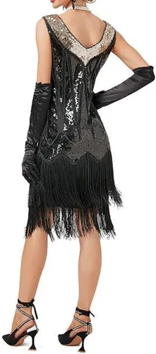 Vista 4 de CocktailDress PromDress Party Sexy Dress Fashion Solid Sequin Fringe Dress New Years Eve Dresses for Women 2023