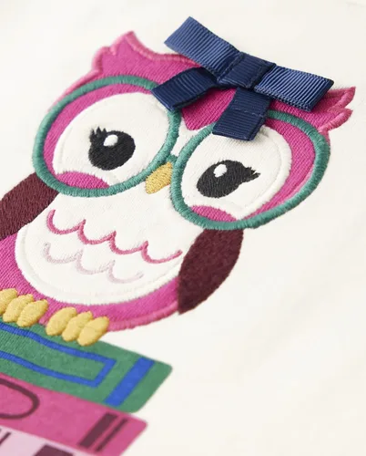 Vista 2 de Gymboree Camisetas de manga corta con estampado bordado para niñas y niños pequeños