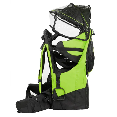 Vista 2 de ClevrPlus - Mochila portabebés para niños, con sombrilla y visera, hiking, Verde